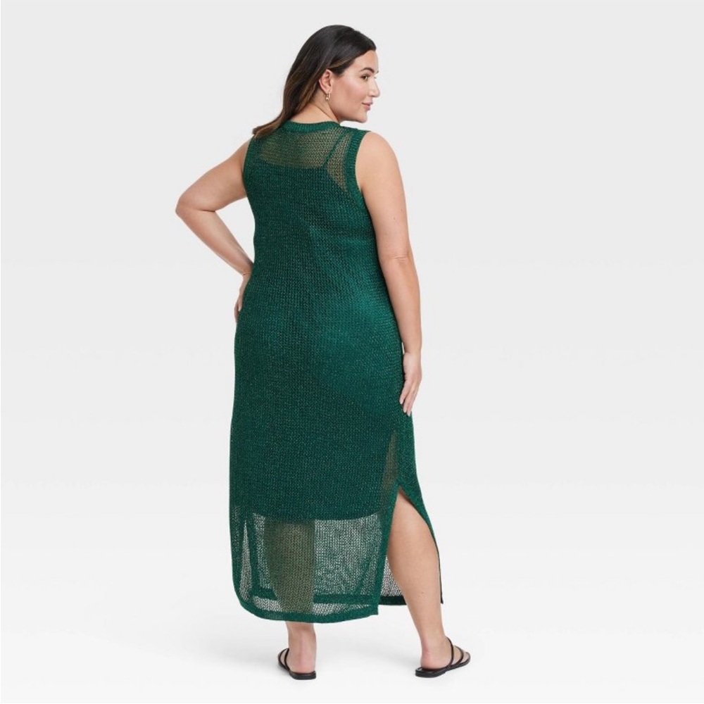 Mesh midi dress